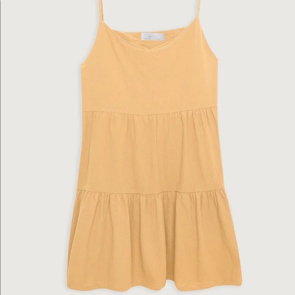 OAK + FORT Dresses & Skirts - Orange Oak + Fort TIERED MINI DRESS